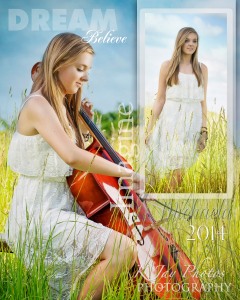 Senior Pictures with musical instruments